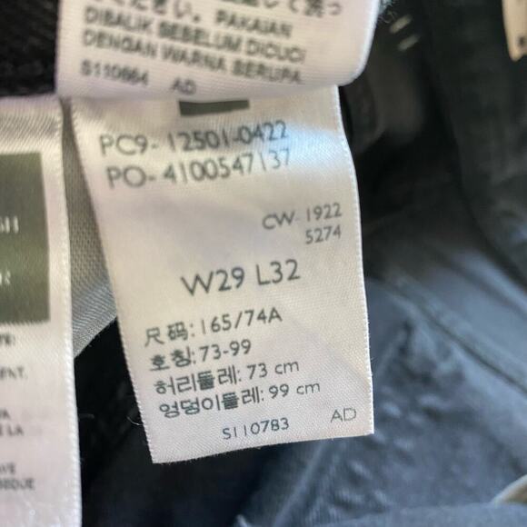 Levis 501 XX Jeans High Rise Straight Leg Men 29x32 Black Button Fly Ripped Fray - Picture 11 of 12